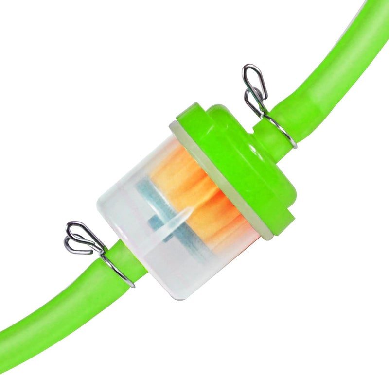 HOLATO Gas Fuel Line Hose Clamps Fuel Filters with Inline Shut Off Valve Petcock Set for 50cc 70cc 90cc 110cc 125cc 150cc Taotao Coolster Apollo Baja ATV Four Wheeler Dirt Pit Bike (GREEN) - Image 5